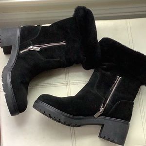NWT Michael kors black suede winter boot
